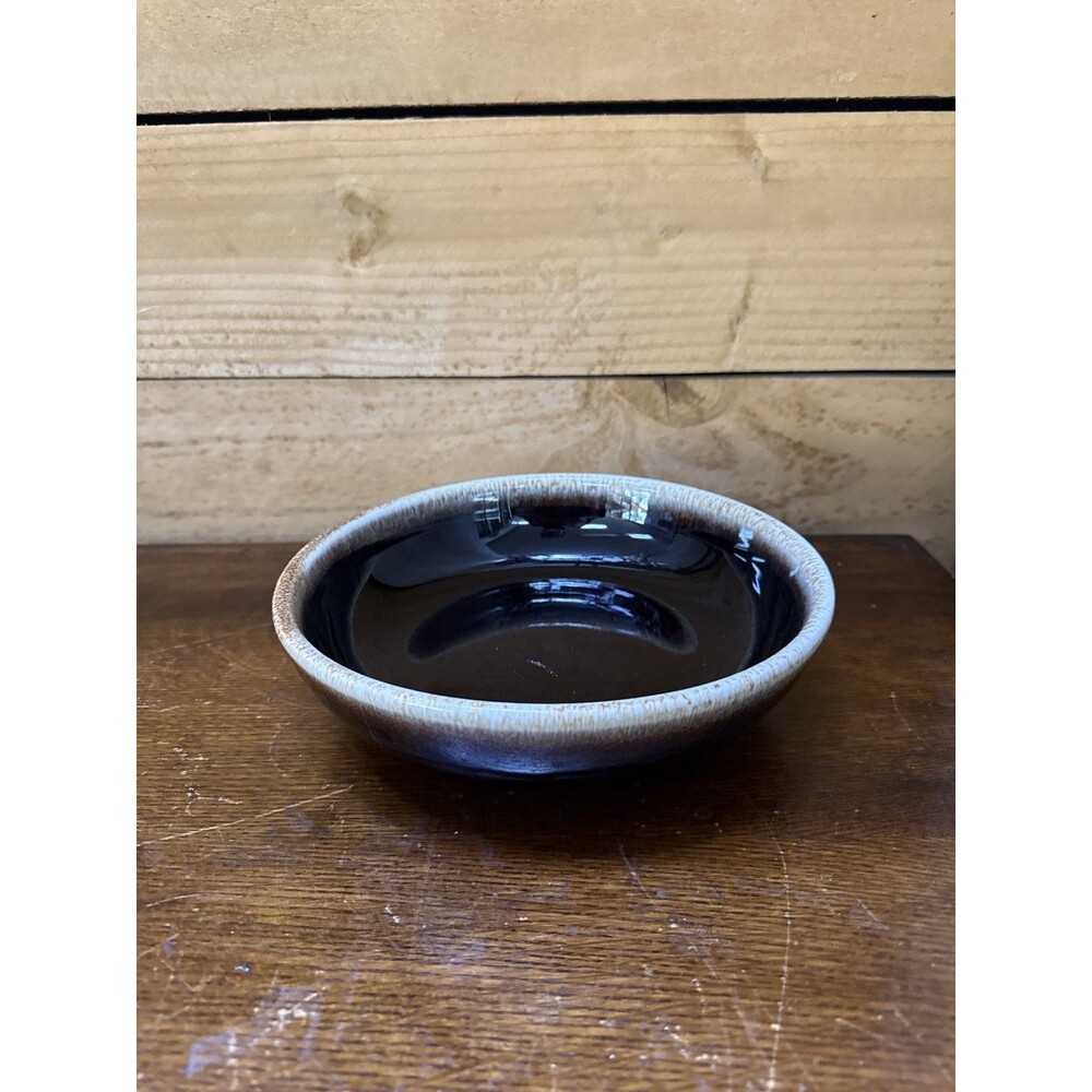 Vintage Brown Drip Glaze Soup / Pasta Bowl 8.5″ – Rustic Stoneware USA Japan